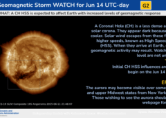 Aurora alert! Moderate geomagnetic storm could spark northern lights as far south as New York and Idaho on June 14