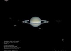 APOD: 2026 August 11 – Six Moons of Saturn