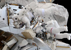 Two astronauts replace ISS camera and docking aid on 6th-ever all-female spacewalk (video)